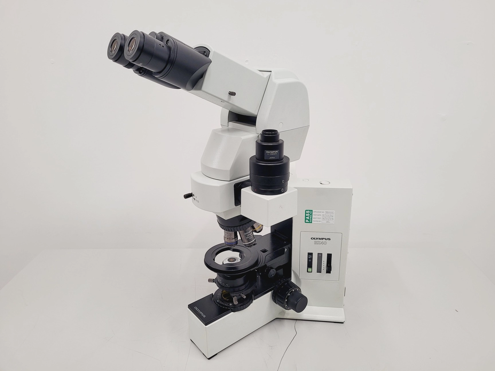 Olympus BX40 Microscope Without Stage - UPlanFl 10X 60X 100X Lab