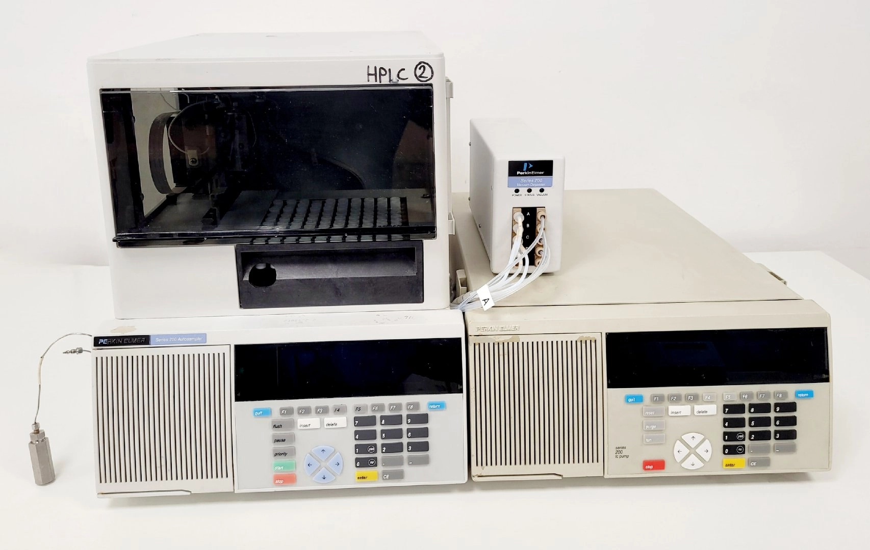 Perkin Elmer Series 200 HPLC System - Autosampler, Vacuum Degasser, LC Pump Lab