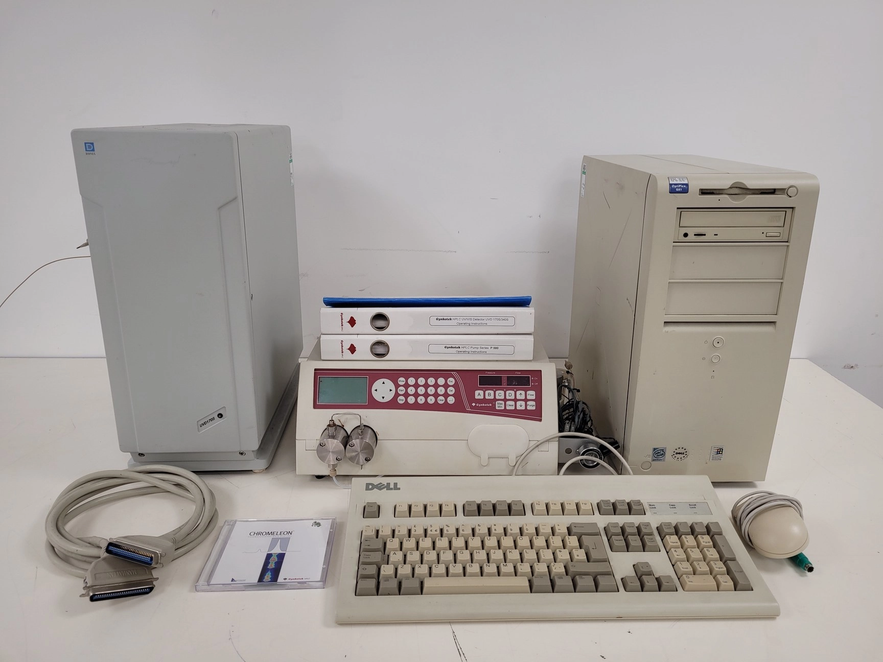 Gynkotek  P 580 A HPLC Pump &amp; Dionex UVD 170S UV Detector System Lab