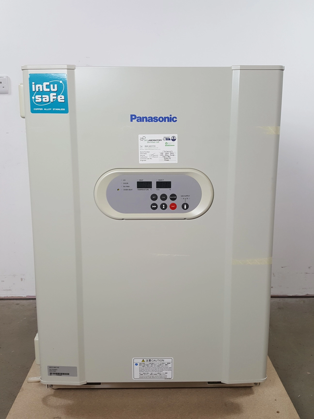 Panasonic CO2 Laboratory Incubator  Model - MCO-18AC-PE Lab