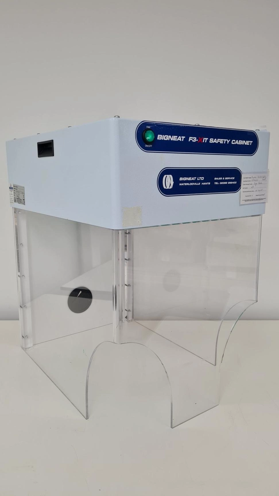 BIGNEAT F3-XIT BPXS03/01A Powder Weighing Station Safety Cabinet Lab