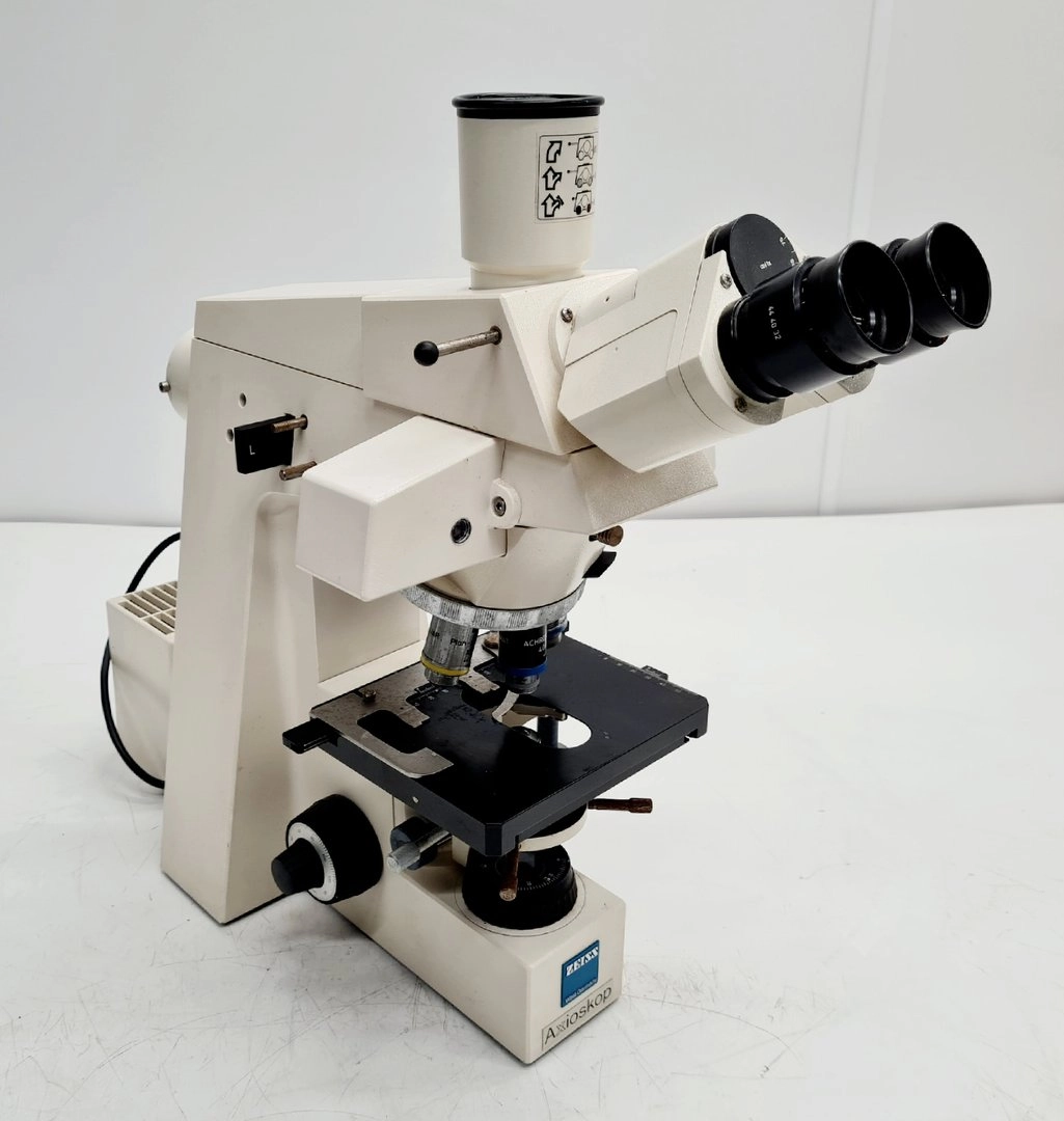 Carl Zeiss Axioskop EL Einsatz Microscope w/ 3 Objectives ACHROSTIGMAT Epiplan