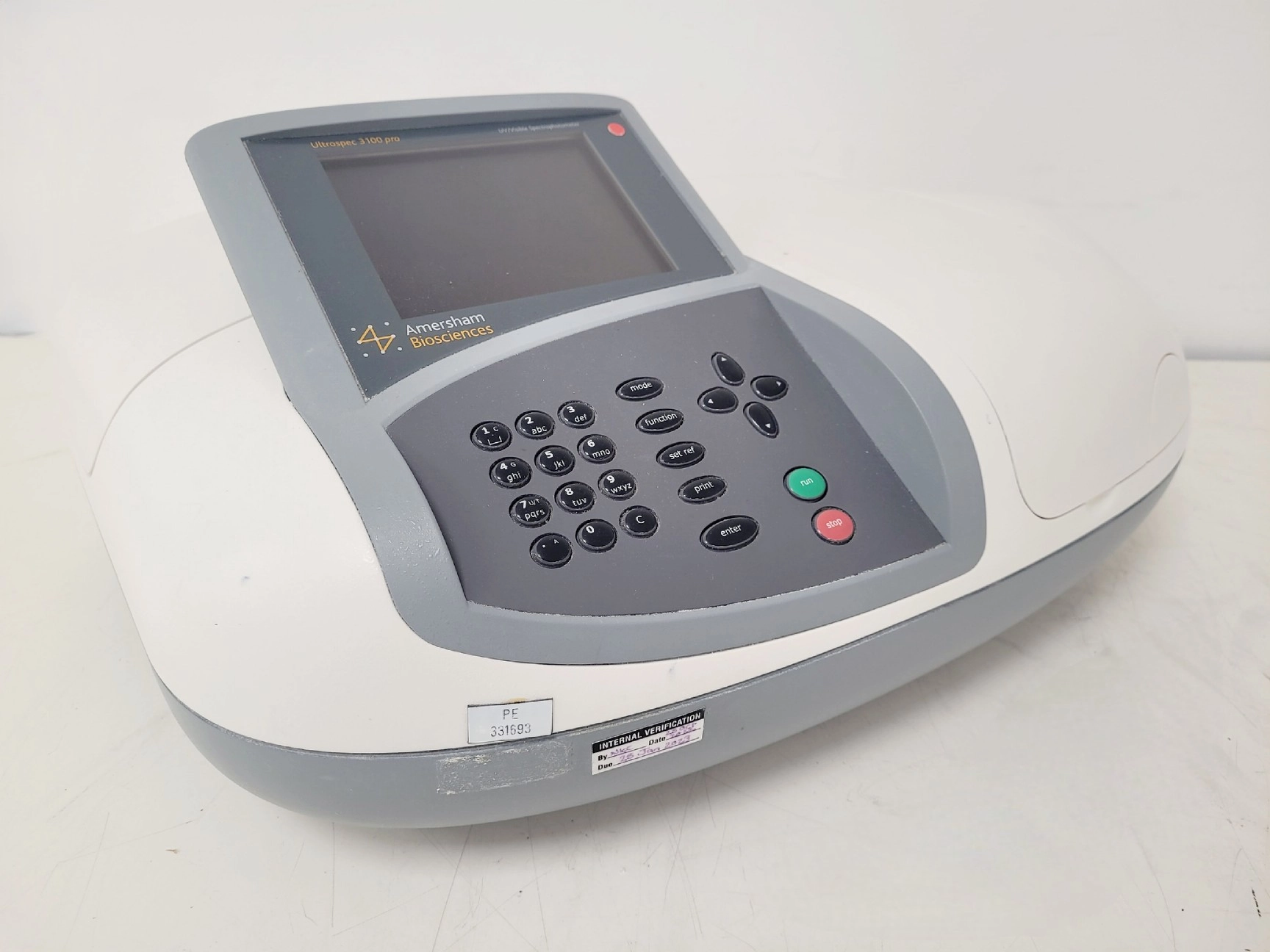 Amersham Biosciences Ultrospec 3100 Pro Spectrophotometer Lab