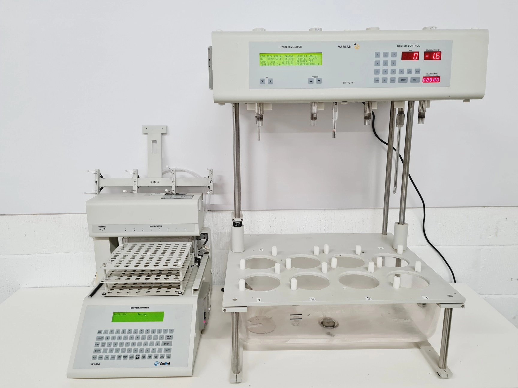 Vankel VK 7010 Dissolution System &amp; Varian VK 8000 Dissolution Sampling Station