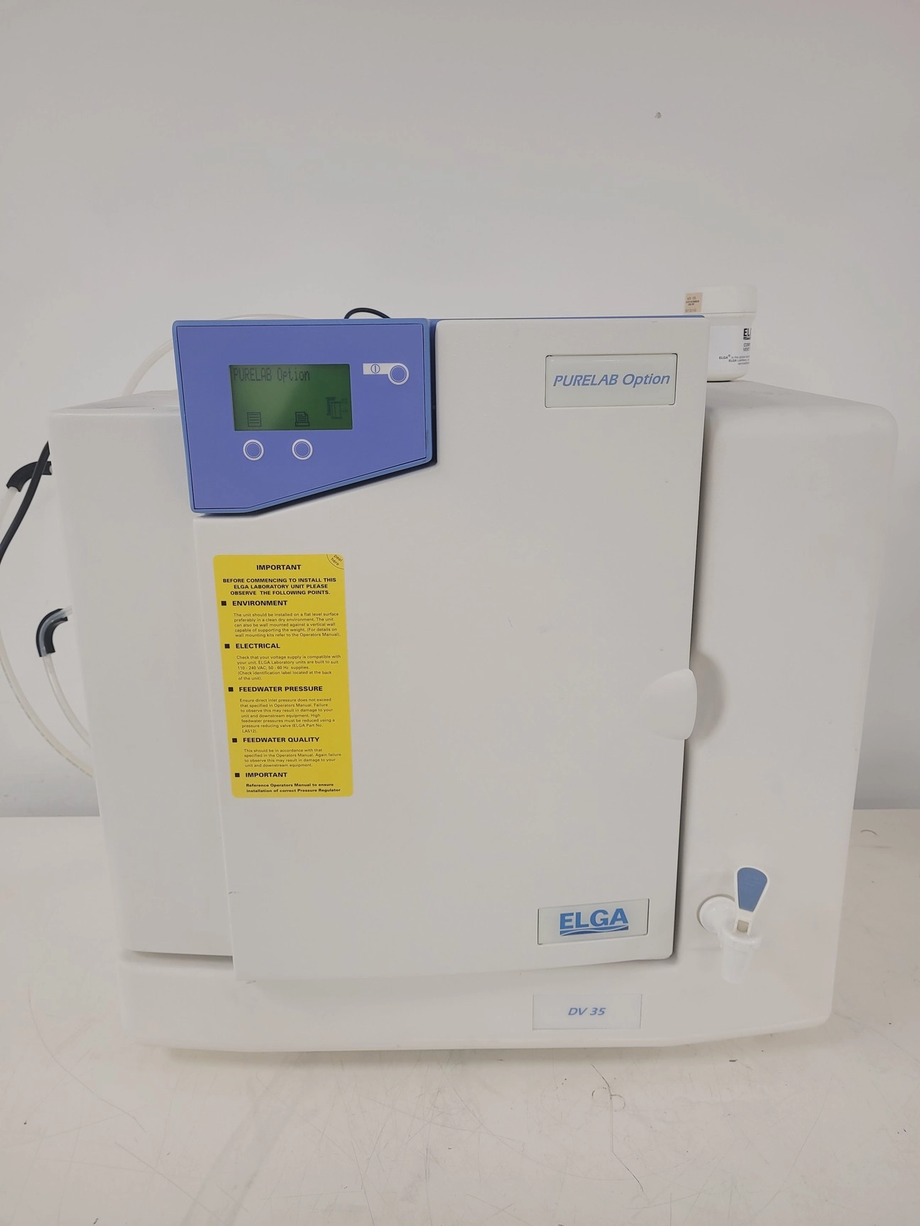 Elga PureLab Option with DV35 Reservoir Lab