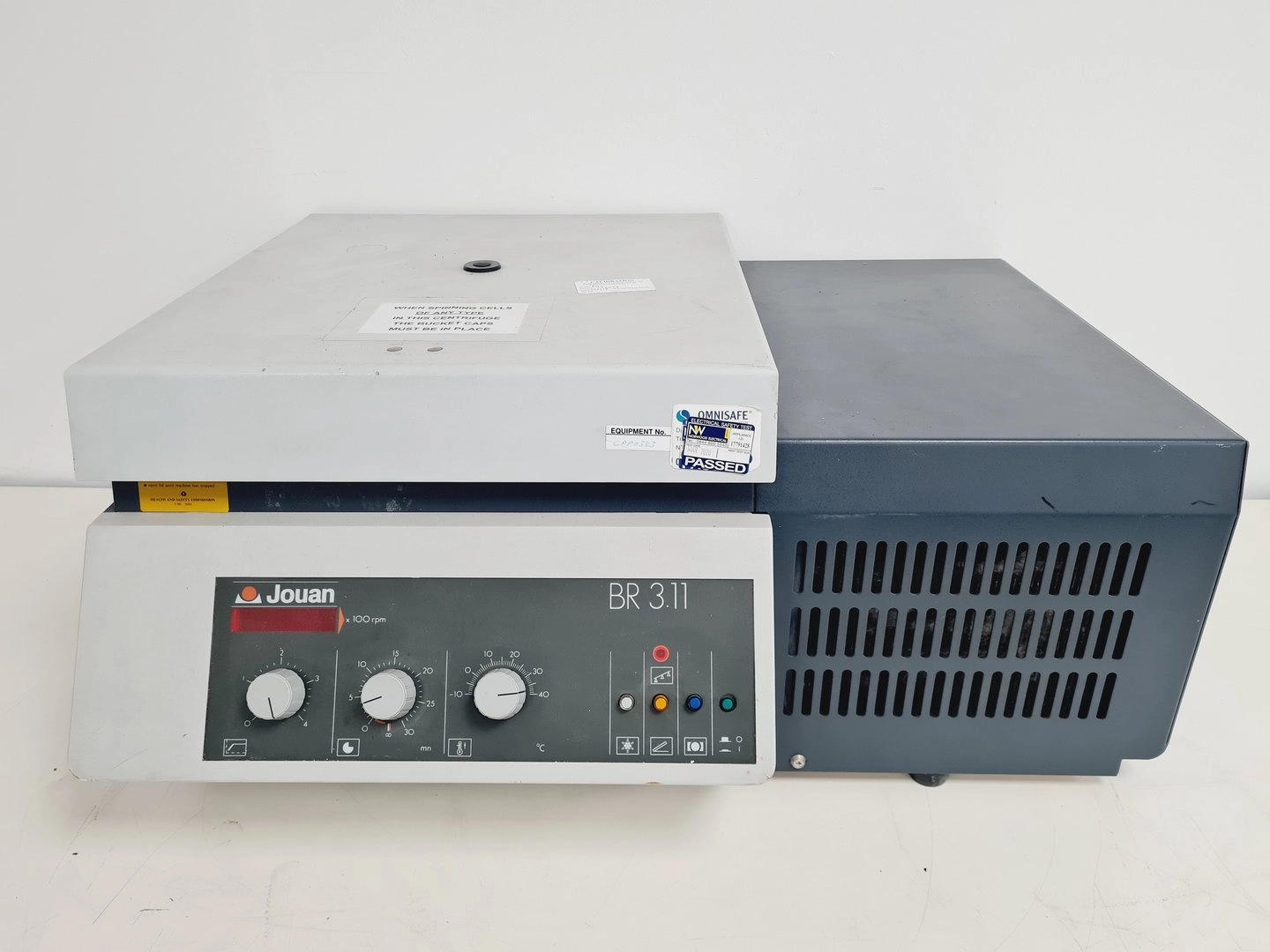 Jouan BR 3.11 Refrigerated Centrifuge Lab Spares/Repairs