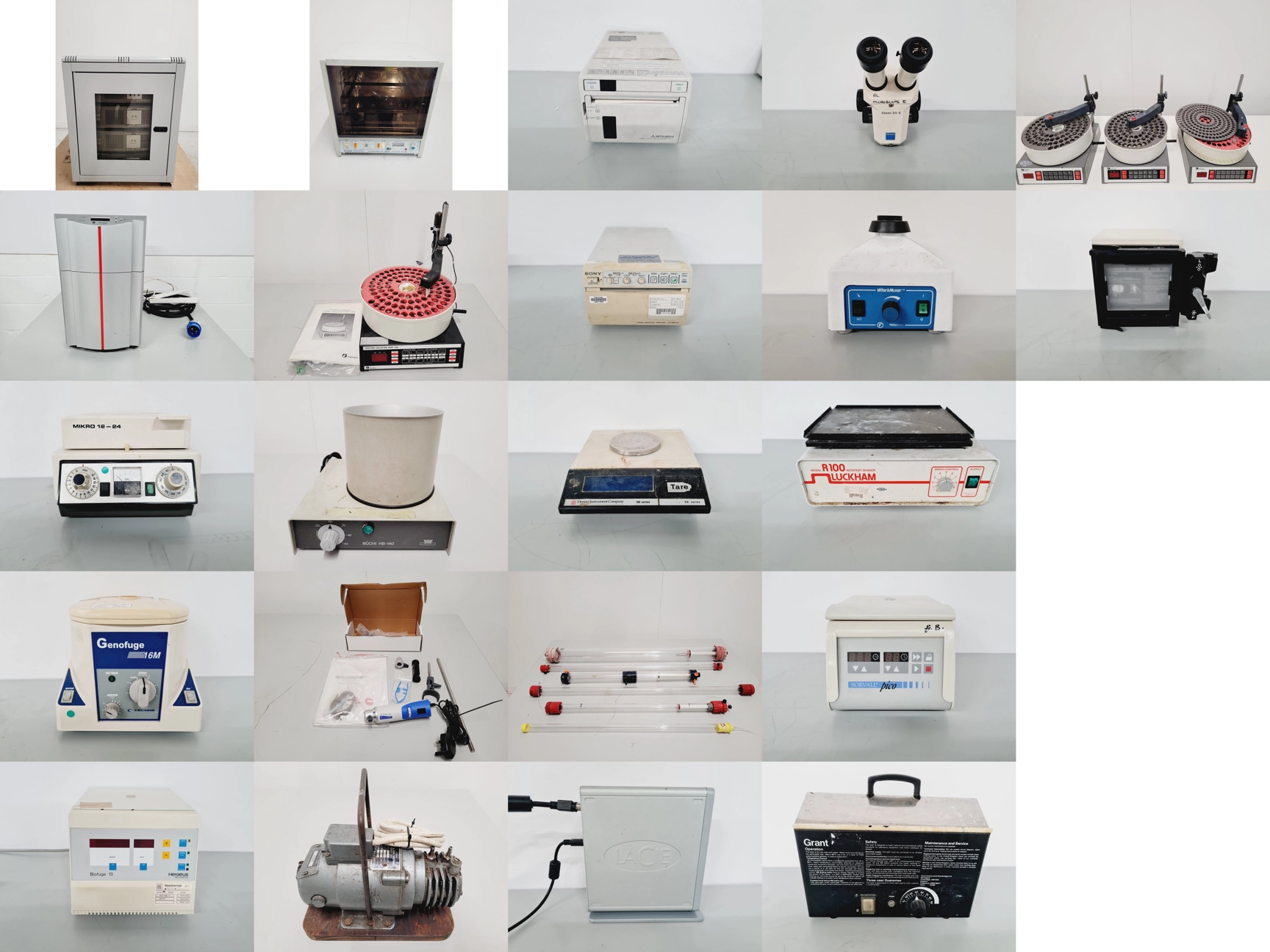 Lot of Lab Equipment, Centrifuge, Shaker, Power Supply, Water Bath etc