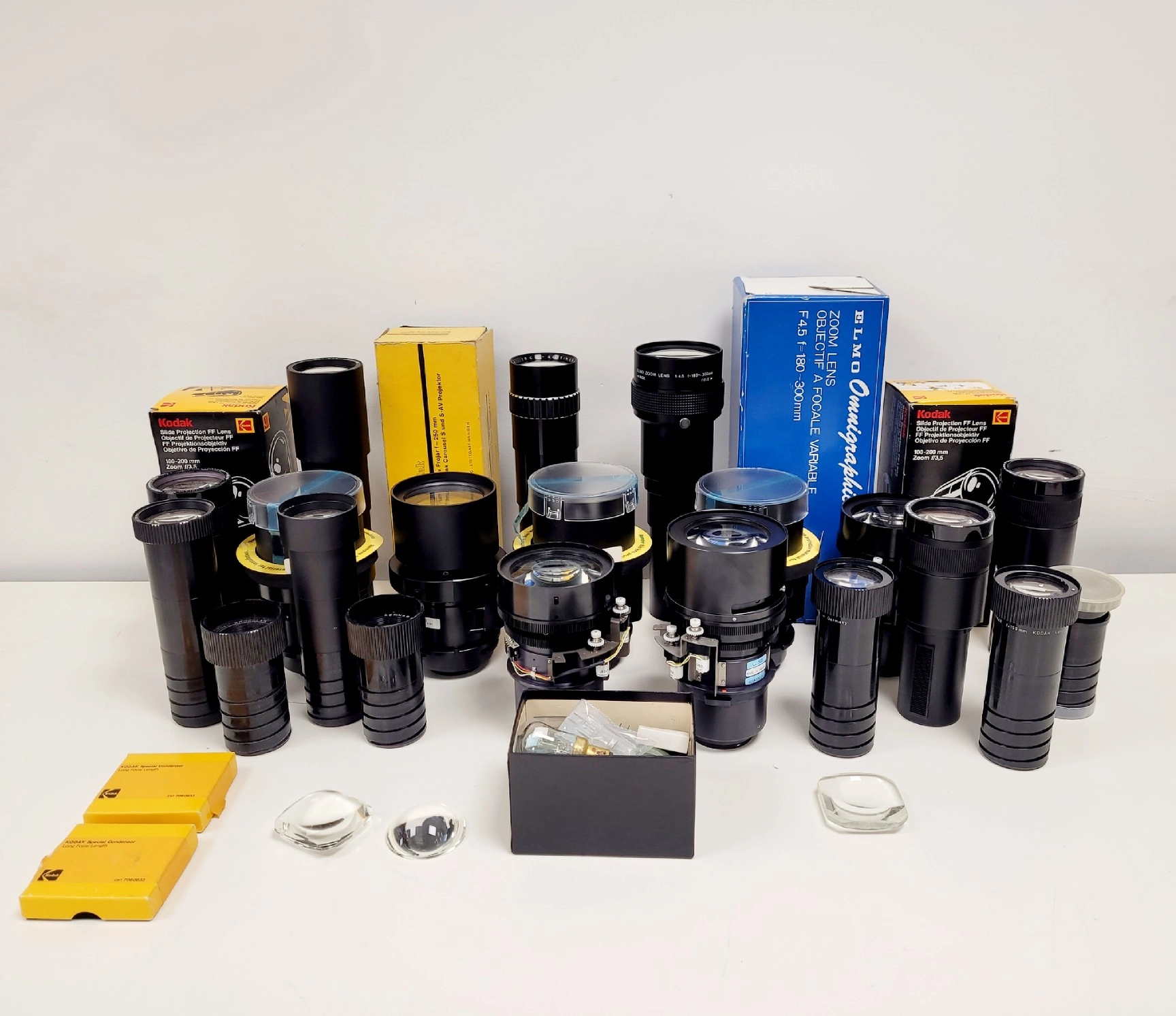 Job Lot of Projector Lens Hitachi Kodak Sanyo Elmo Isco-Gottingen Lab