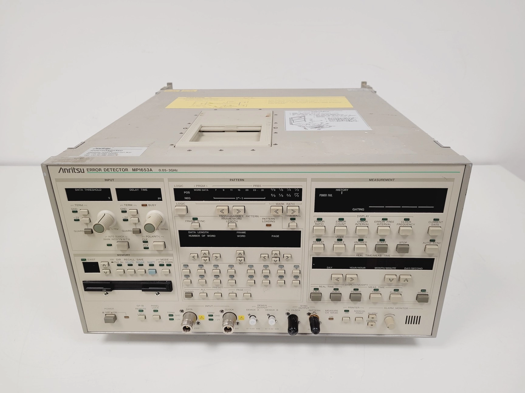 Anritsu Error Detector MP1653A    Model M30278 Lab