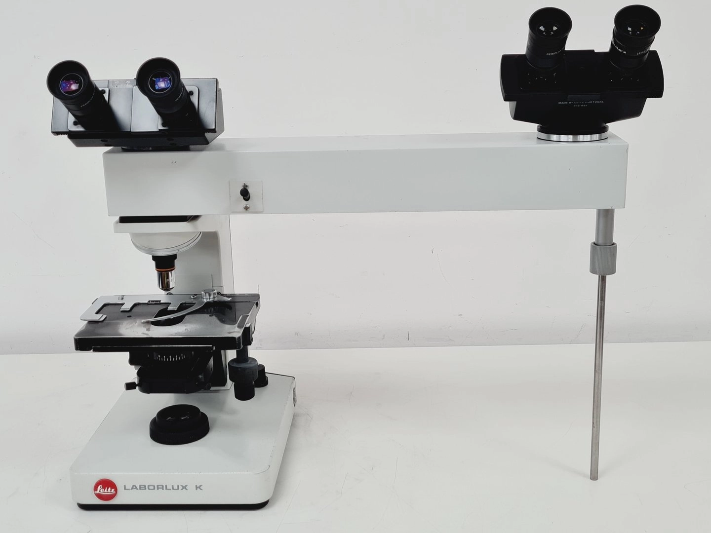 Leitz Laborlux K Binocular Microscope with Teaching Head &amp; 1 x Objective Lab