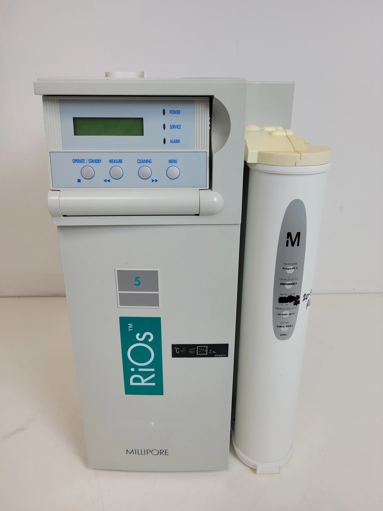 Millipore Water Purification System  Model - RiOs 5  Cat no. ZR0S5005Y Lab