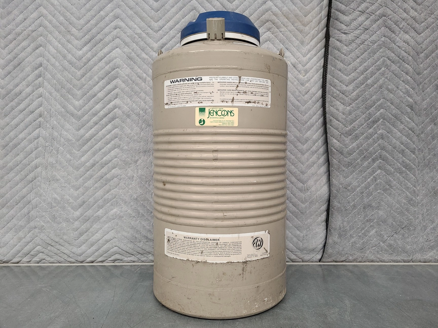 Taylor-Wharton 10XT Cryogenic Liquid Nitrogen Storage Dewar/Tank Lab