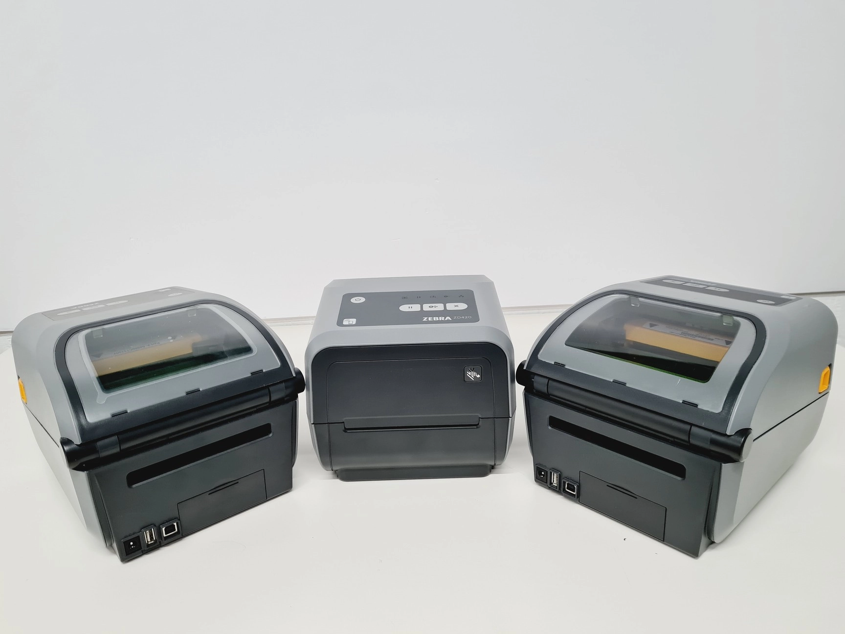 3 x Zebra ZD420 Direct Thermal Label Printer