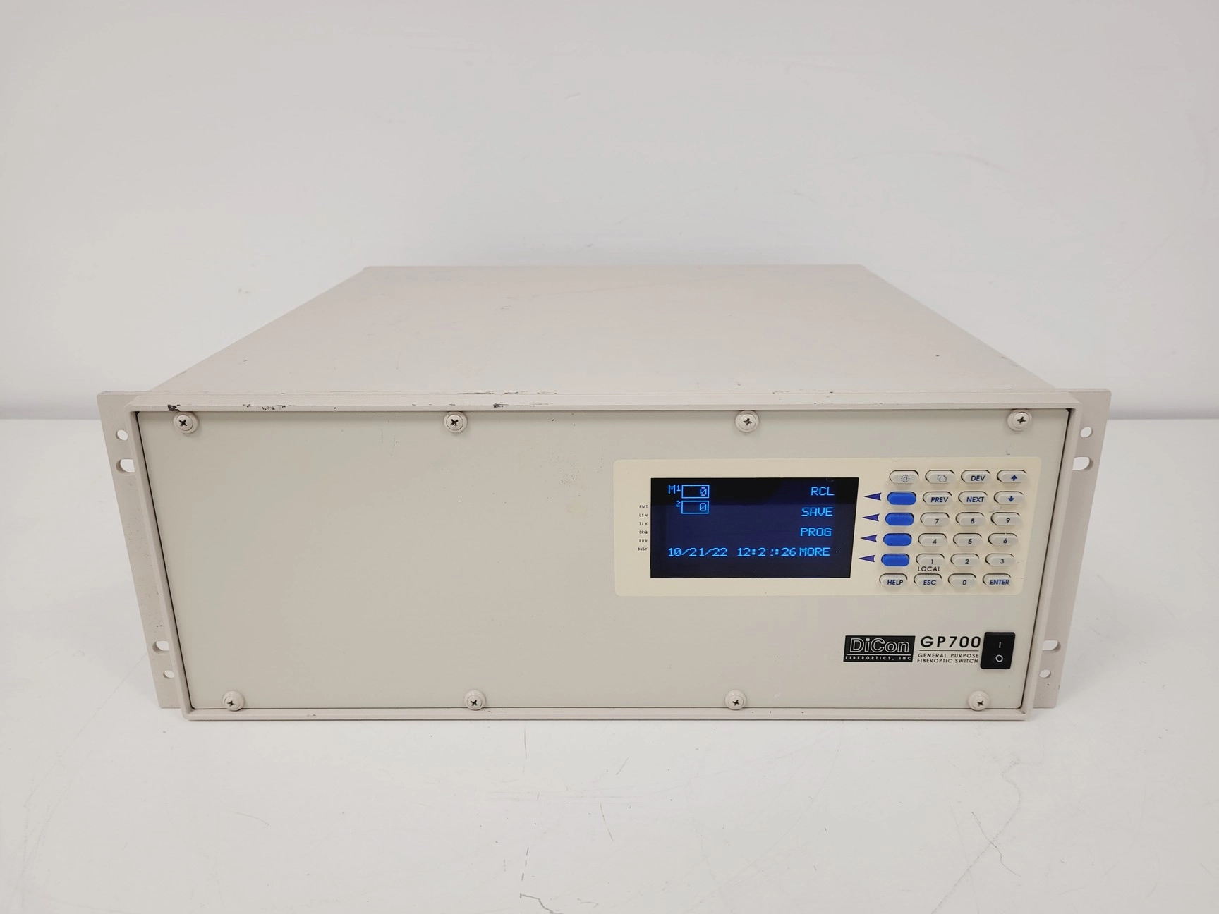 Dicon General Purpose Fibre Optic Switch Model GP700 Version 2.23 Lab