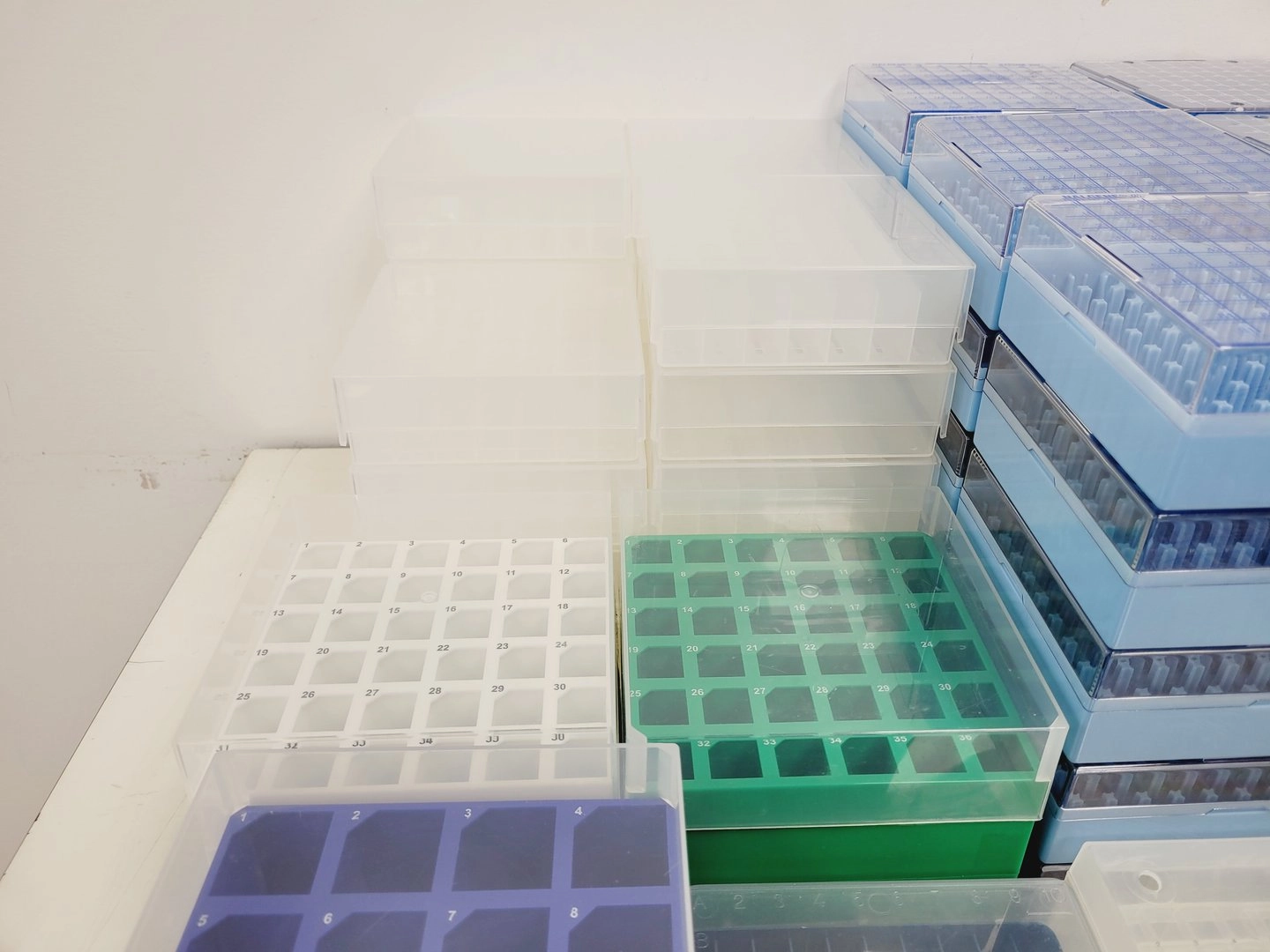 Large Job Lot of Plastic Laboratory Cryogenic Storage Boxes Nalgene ...