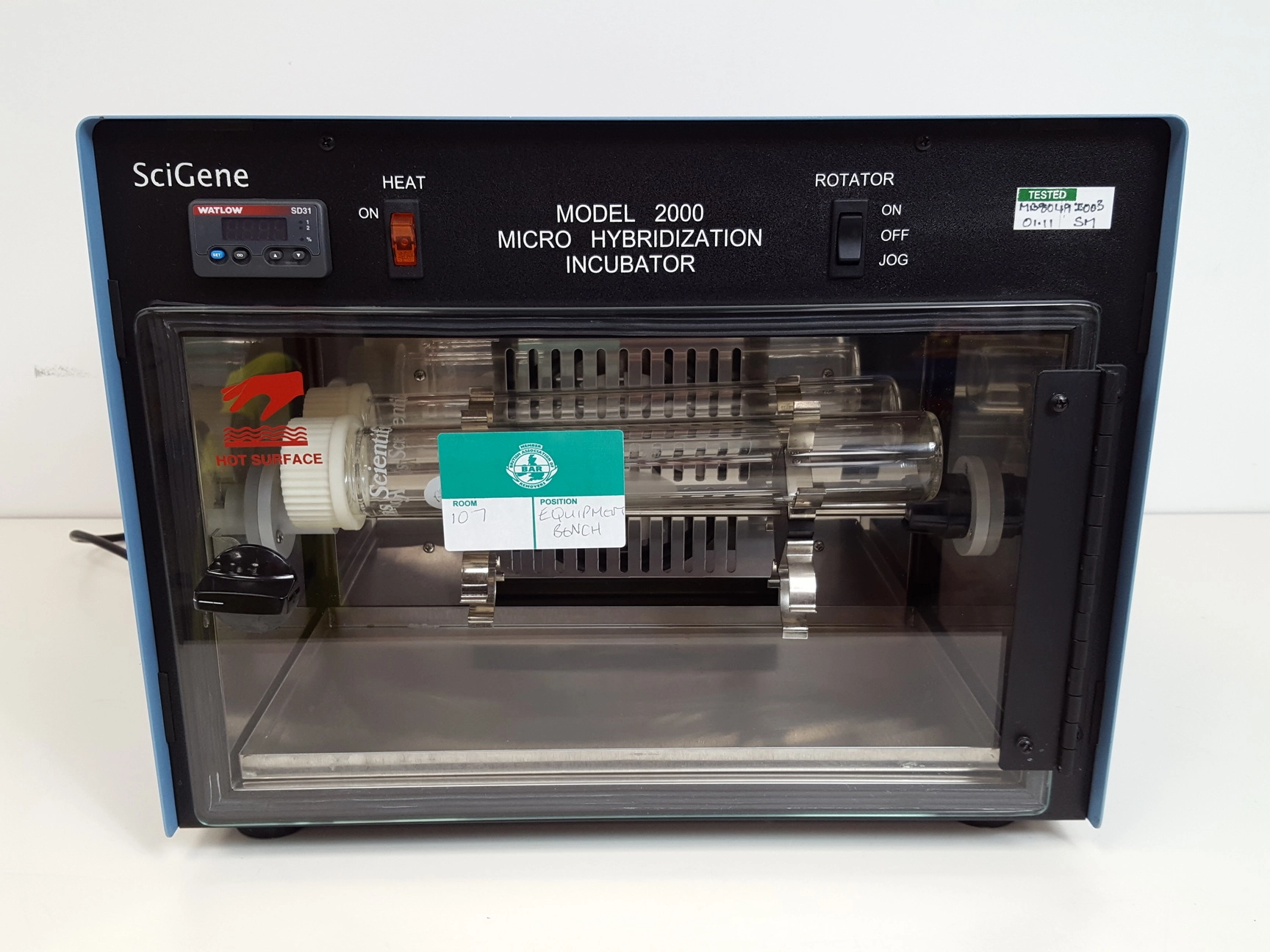 SciGene Micro 2000 Hybridization Incubator Model with Tubes Lab