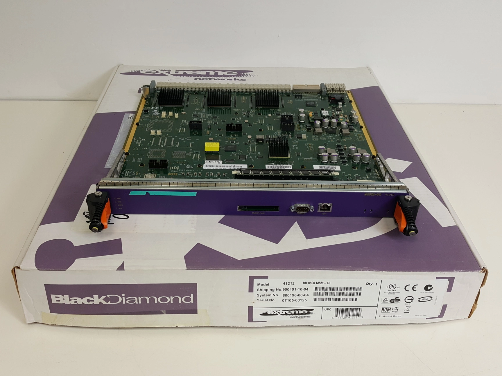 Extreme Networks Black Diamond 8800 MSM-48  Model - 41212 Network Switch Module