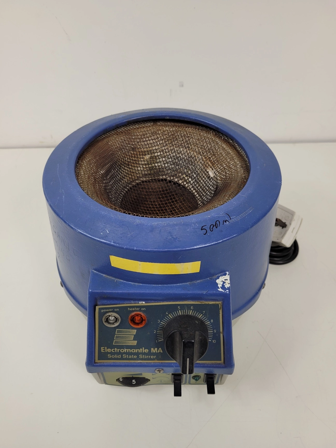 Electromantle MA Heating Mantle Solid State Stirrer  Model: EMA 0500/CE Lab