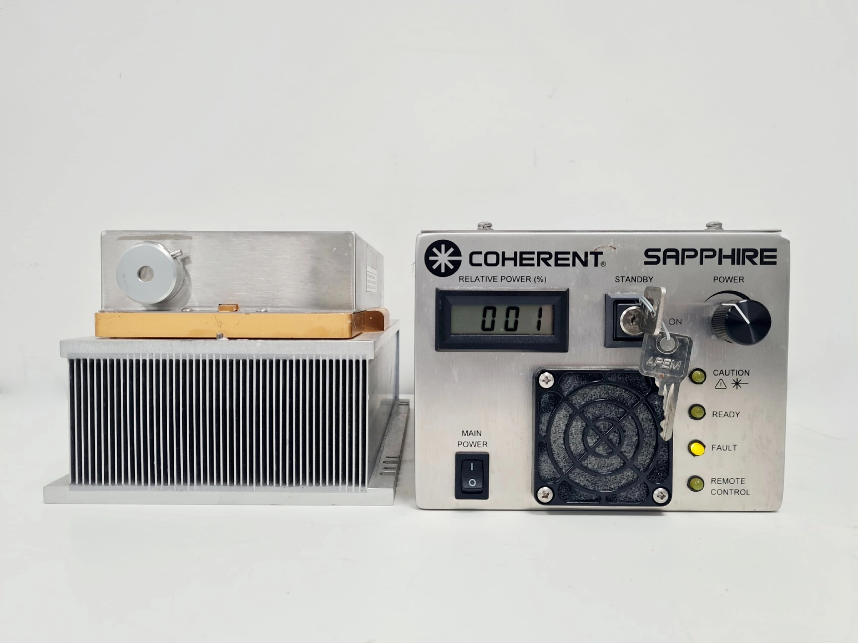 Coherent Sapphire Larger Controller with Sapphire 488-200 Laser Head Lab