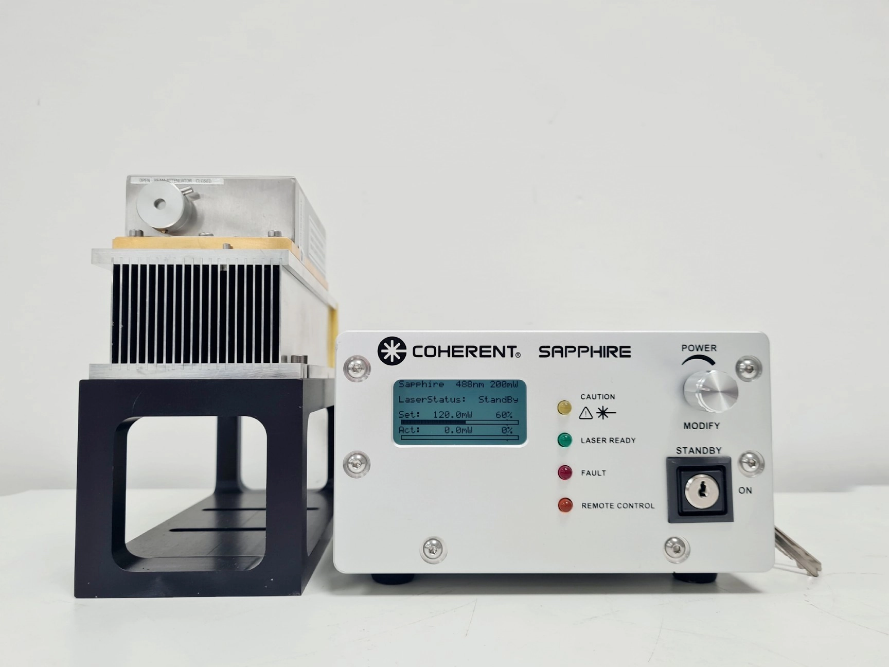 Coherent Sapphire Controller with Sapphire 488 Laser Head Lab