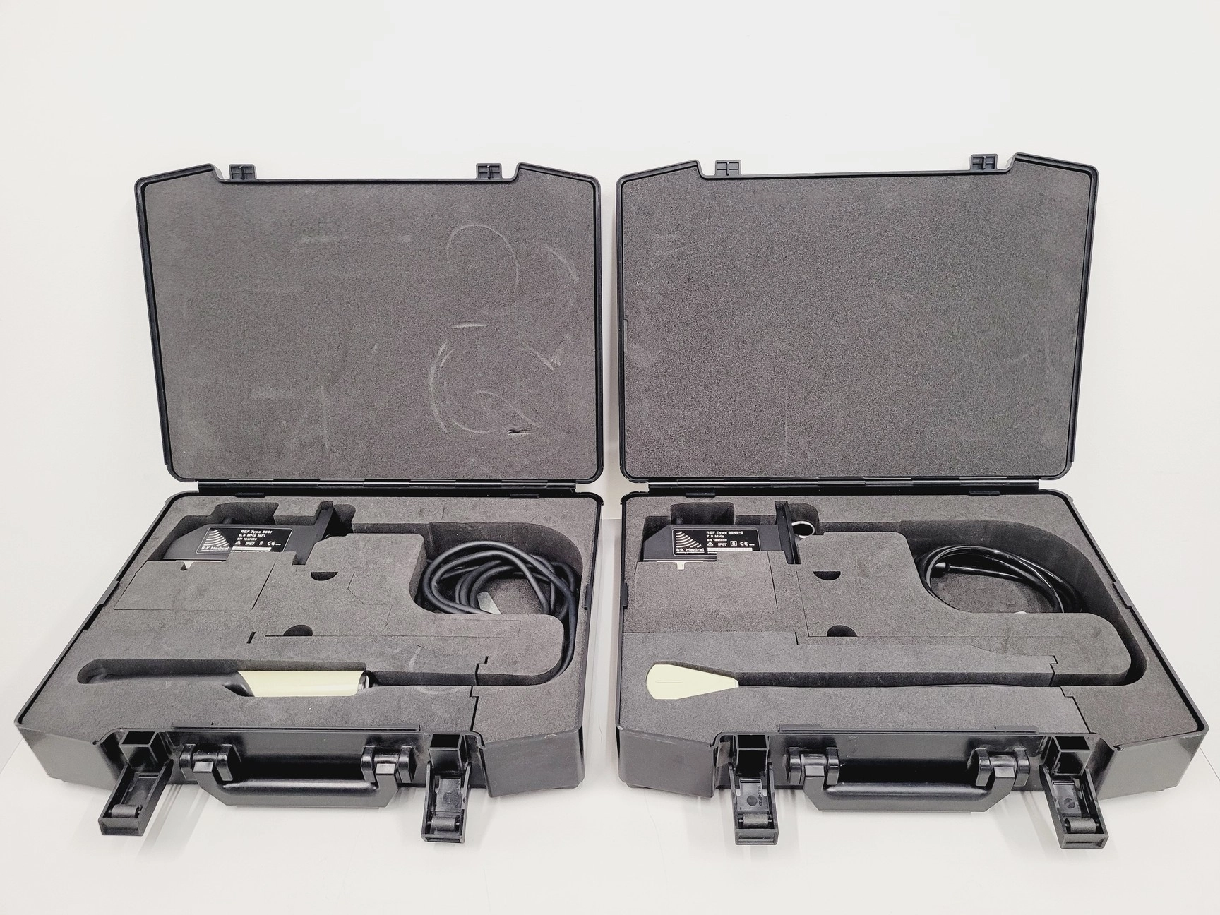 Two B-K Merlin Ultrasound Transducer Probes Type 8561 And Type 8545-S Lab