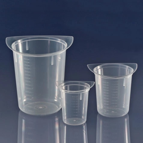 Beaker, Three Corner, Clarified PP, Graduated, 250mL — Qty/Unit: 100