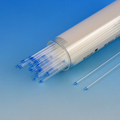 Capillary Tube, Microhematocrit, Soda Lime Glass, Blue Tip, Plain, 100/Vial, 10 Vials/Unit — Qty/Unit: 1000