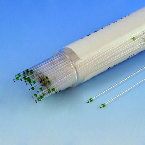 Capillary Tube, Microhematocrit, 100% PLASTIC, Green Tip, Ammonium Heparinized, 100/Vial, 10 Vials/Unit — Qty/Unit: 1000