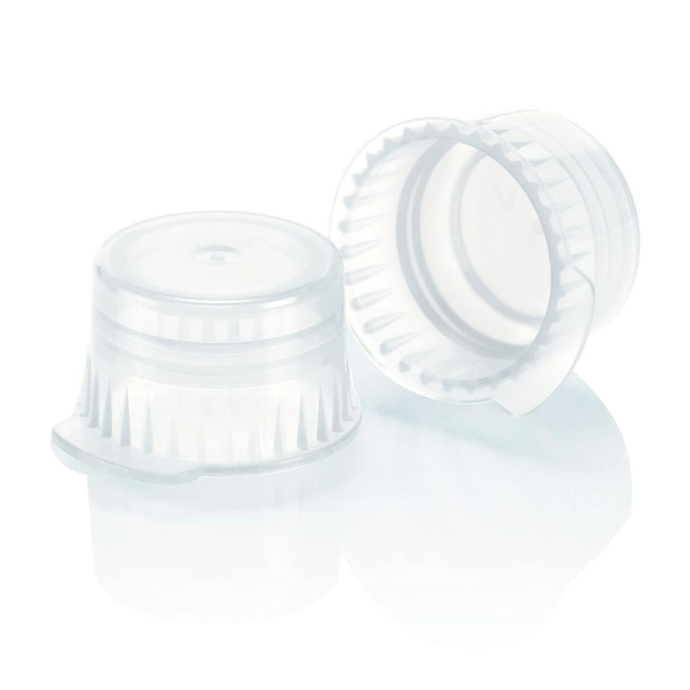 Snap cap, Translucent clear, PE, for 12/13mm vacuum and Test tubes — Qty/Unit: 1000