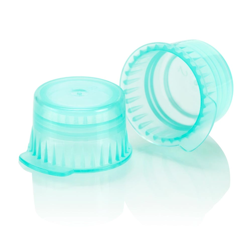 Snap cap, Translucent green, PE, for 12/13mm vacuum and Test tubes — Qty/Unit: 1000