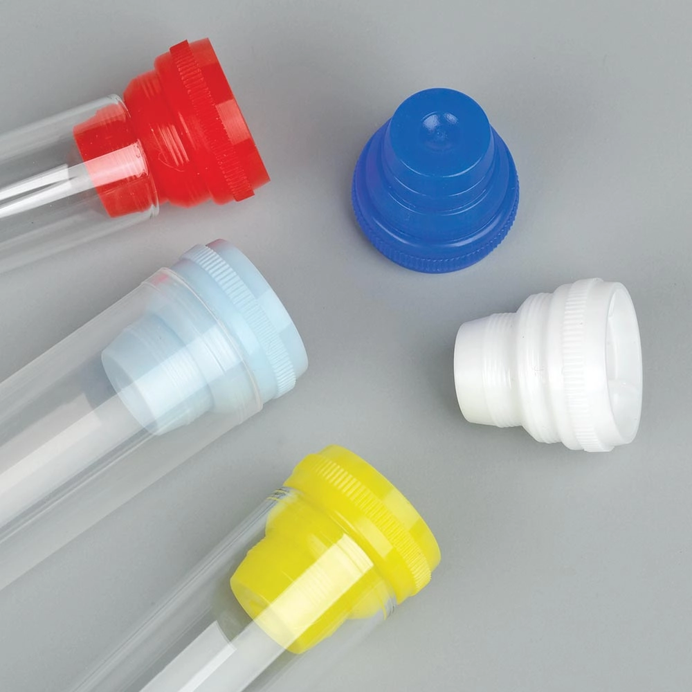 Cap, Plug, Multi-Fit for most 10mm, 12mm, 13mm and 16mm Tubes, Light Blue — Qty/Unit: 1000