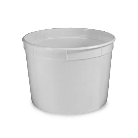 Container, Multi-Purpose, 8oz (240mL), PP, Separate Snap Lid, White — Qty/Unit: 250