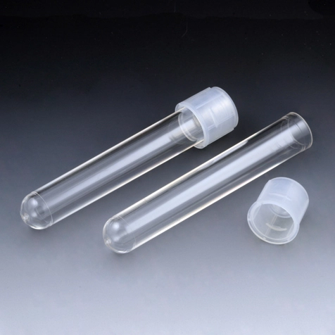 Culture Tube, 12 x 75mm (5mL), PS, with Separate Dual Position Cap — Qty/Unit: 1000