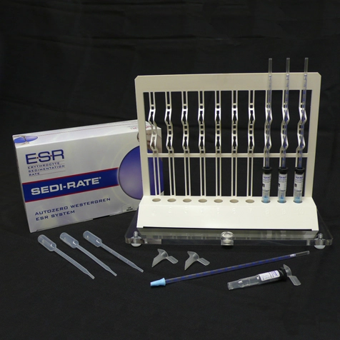 ESR: Sedi-Rate Westergren Starter Kit, (Includes: 100 Test Kit, Rack, Leveling Support, ESR Pipettes & Funnels) — Qty/Unit: 1 Kit