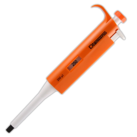 Pipette, Diamond, Fixed Volume, 250uL, Orange — Qty/Unit: 1