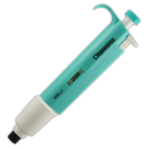 Pipette, Diamond, Fixed Volume, 2000uL (2mL), Light Green — Qty/Unit: 1