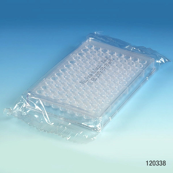 Microtest Plate, 96-Well, Flat Bottom, PS, STERILE, Individually Wrapped — Qty/Unit: 50