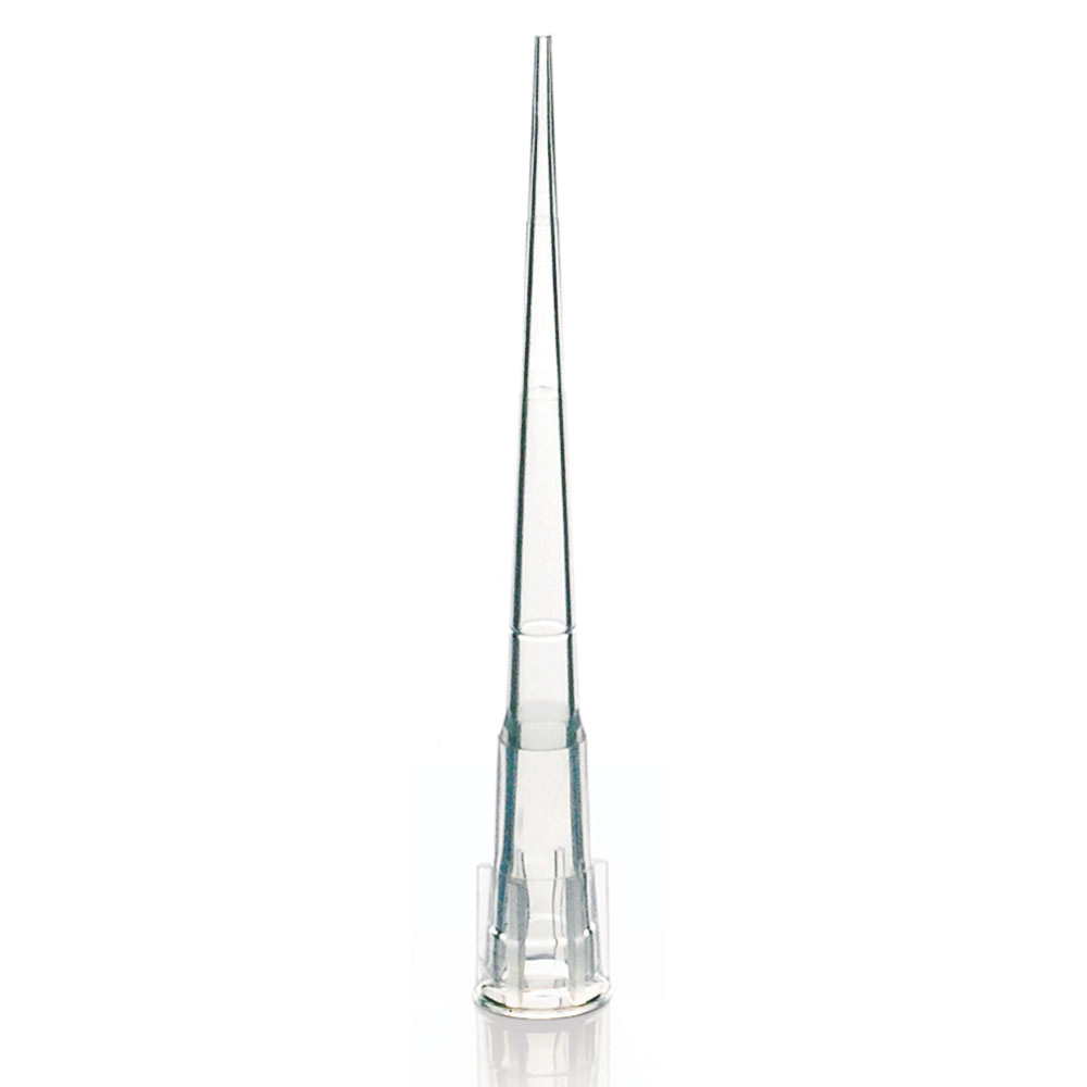 Pipette Tip, 0.1 - 10uL, Certified, Universal, Natural, 45mm, Pipetman Style, 96/Rack, 10 Racks/Box — Qty/Unit: 960