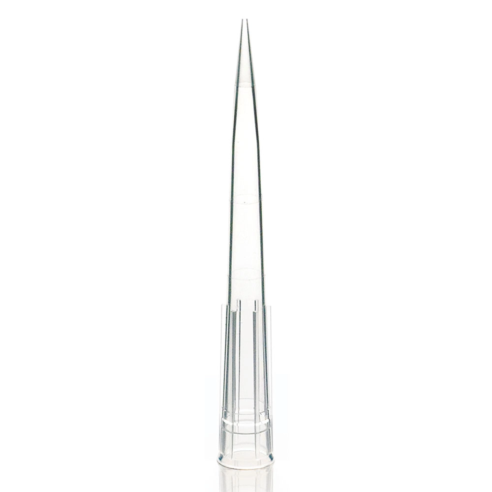 Pipette Tip, 1 - 300uL, Universal, Low Retention, Graduated, 59mm, Natural, Extended Length, STERILE, 1000/Stand-Up Resealable Bag — Qty/Unit: 1000