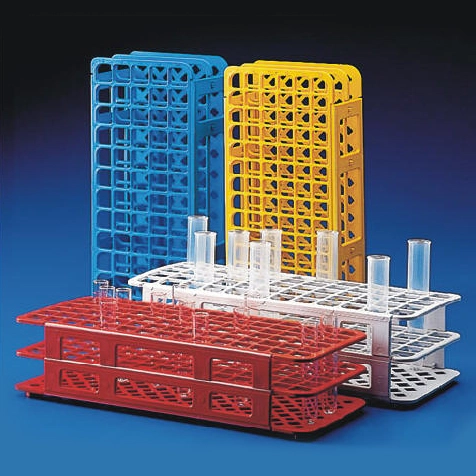 Snap-N-Rack Tube Rack for 12mm and 13mm Tubes, 90-Place, PP, Blue — Qty/Unit: 1