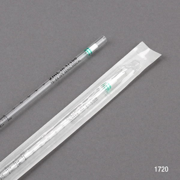 Serological Pipette, 2mL, PS, Standard Tip, 275mm, STERILE, Green Band, 25/Pack, 40 Packs/Unit — Qty/Unit: 1000