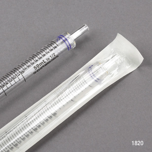 Serological Pipette, 50mL, PS, Standard Tip, 345mm, STERILE, Black Band, Bulk, 25/Bag, 4 Bags/Unit — Qty/Unit: 100