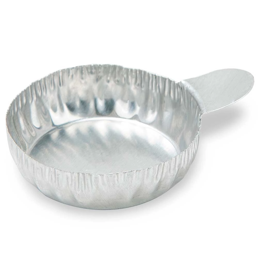 Aluminum Dish, 30mm, 0.3g (8mL), Crimped Side with Tab — Qty/Unit: 500