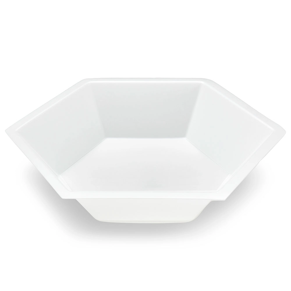 Weighing Boat, Plastic, Hexagonal, Antistatic, PS, White, X-Large, 350mL — Qty/Unit: 500