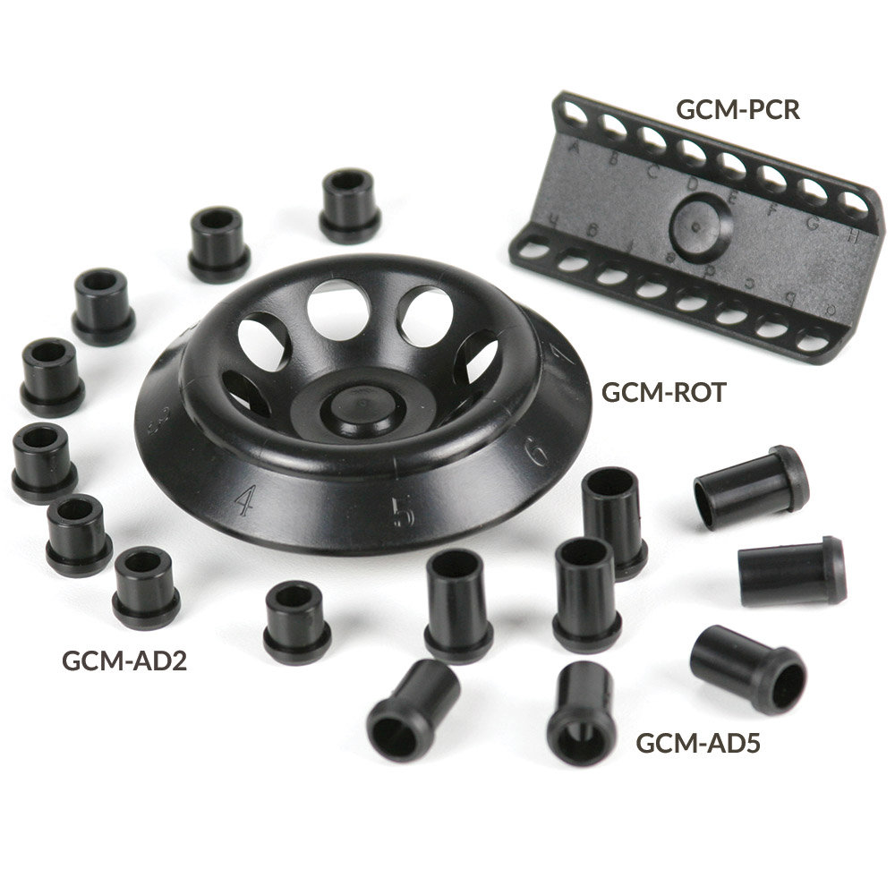 Rotor Cavity Sleeves for use with GCM Series Mini Centrifuges, converts the rotor cavity for use with 0.5mL Microcentrifuge Tubes, 8 each — Qty/Unit: 8