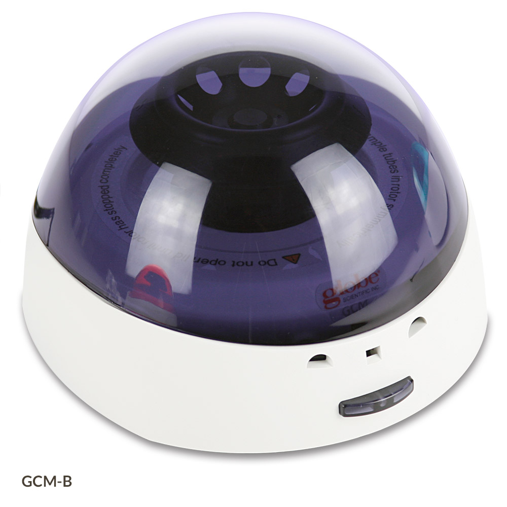 Centrifuge, Mini, 8-Place, 7000rpm Fixed Speed, 240v, 50Hz, EU Plug, Blue Lid (Includes: 8-Place Rotor for 1.5mL/2.0mL Tubes, 2 x 8 Place Rotor for PCR Tubes/Strips and both Sleeves) — Qty/Unit: 1