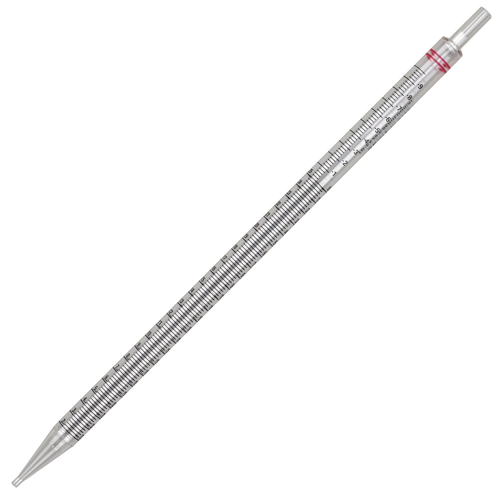 25mL, Serological Pipette, Diamond® Essentials™, PS, Standard Tip, 345mm, STERILE, Red Striped, Individually Wrapped