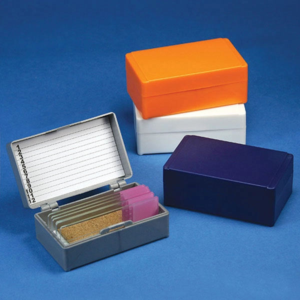 Slide Box for 12 Slides, Cork Lined, Yellow — Qty/Unit: 1