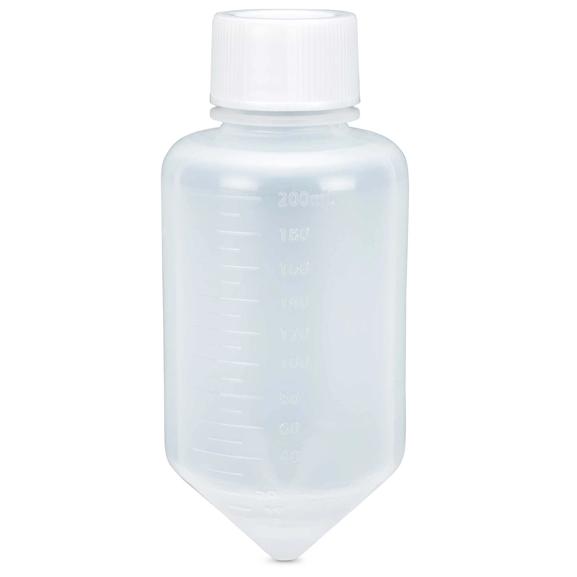 Centrifuge Tube, 225mL Large Volume, Attached White Screw Cap, PP, 6/Bag — Qty/Unit: 6