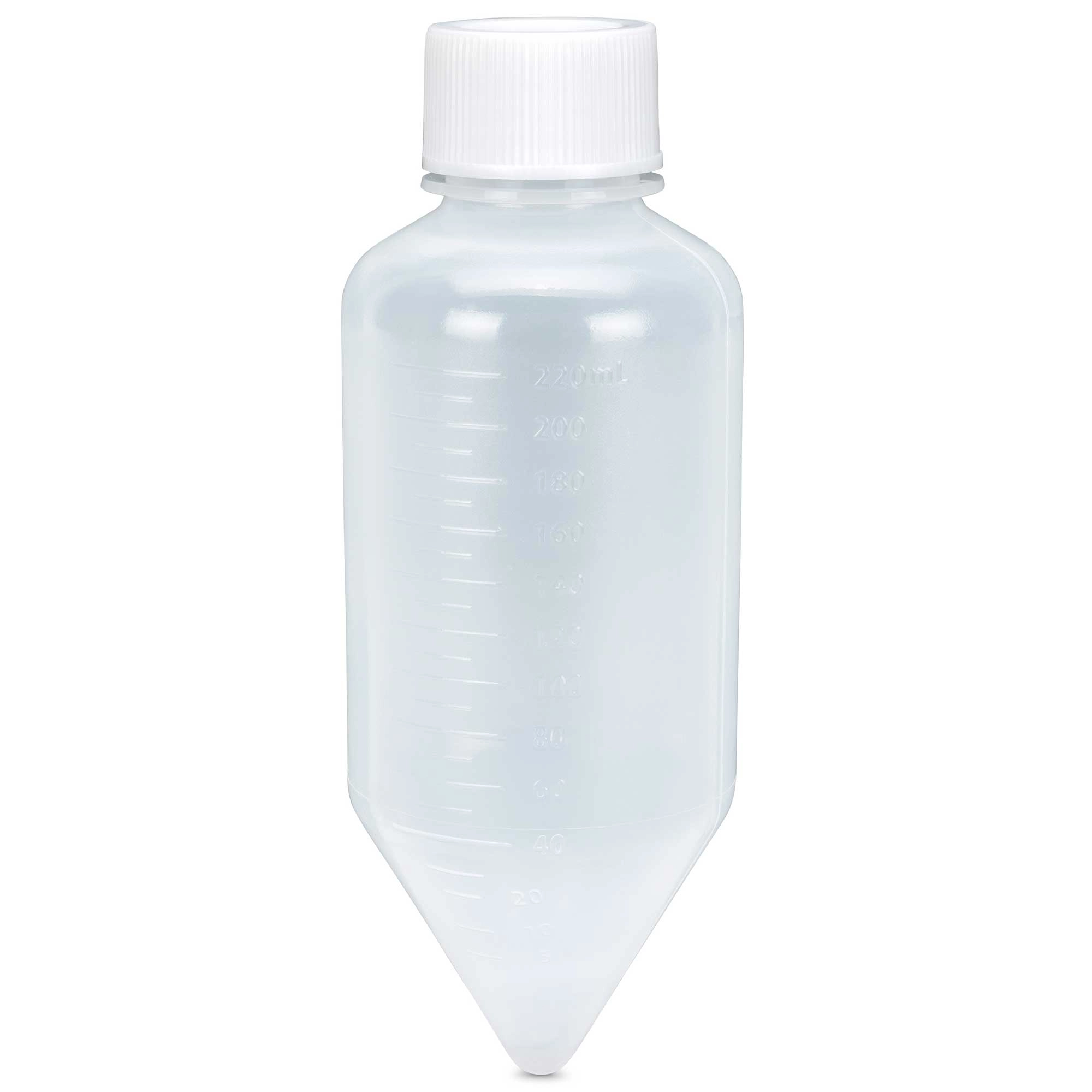 Centrifuge Tube, 250mL Large Volume, Attached White Screw Cap, PP, 6/Bag — Qty/Unit: 6